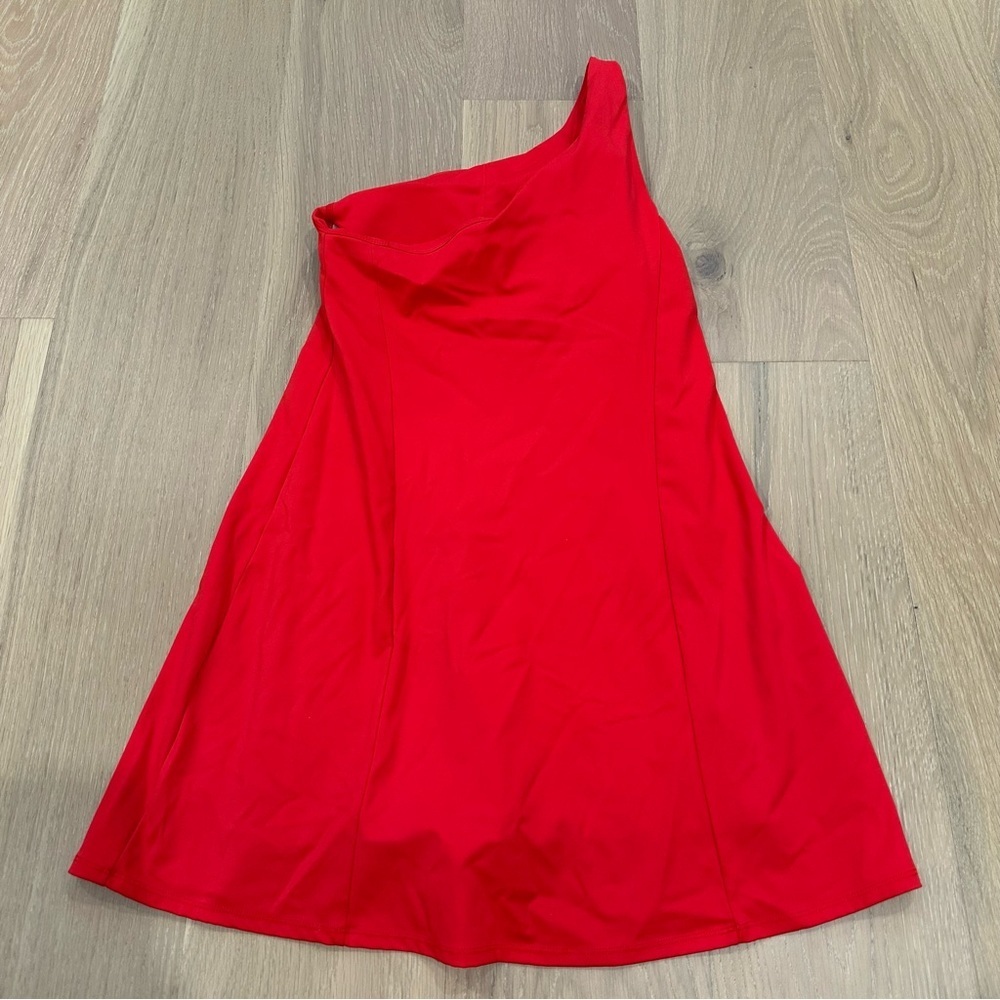 Women’s Athletic Dress One Shoulder Red Tennis Pickleball Golf Workout Small - Picture 4 of 7